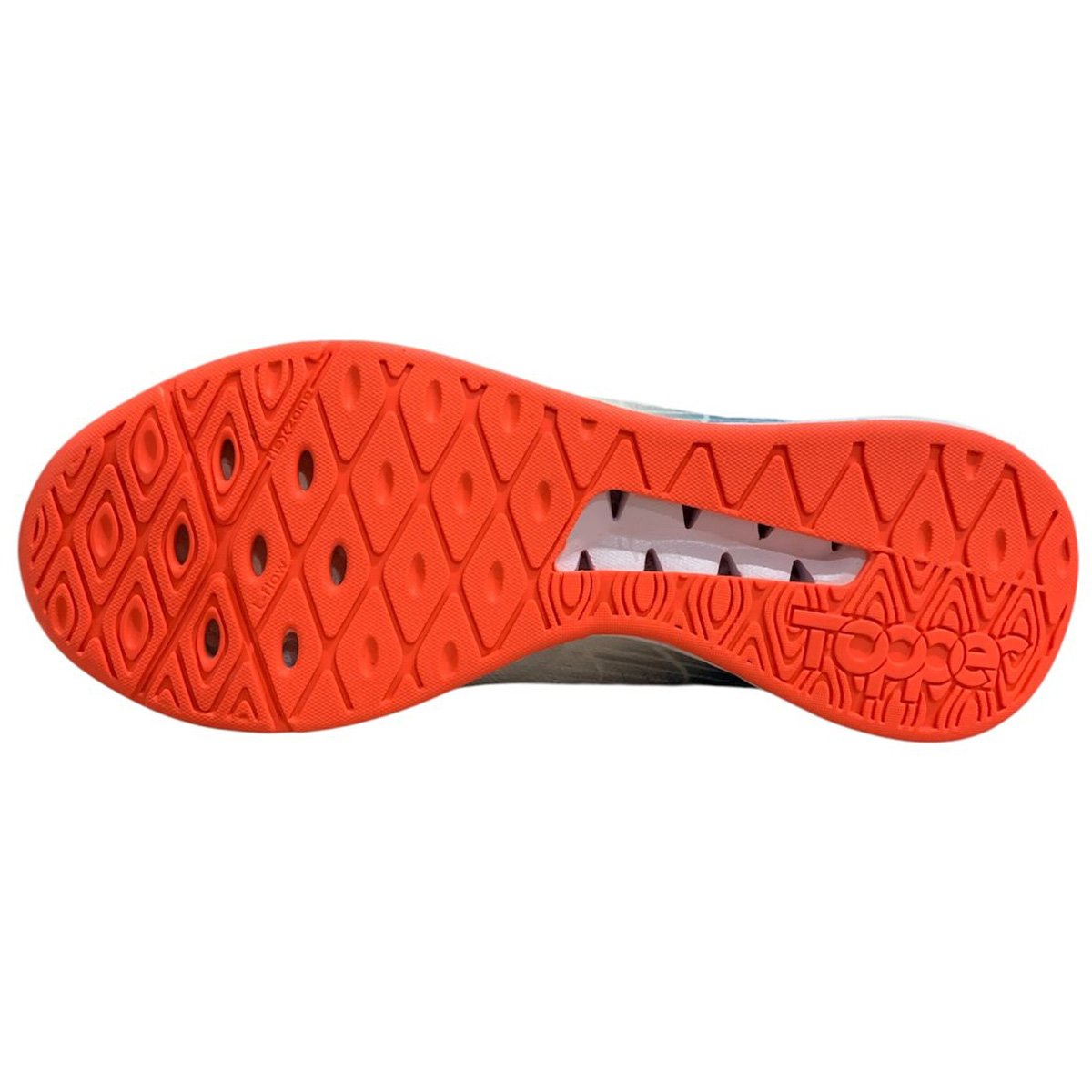 Chuteira Futsal Elite Topper Branco Coral Branco/Coral/Azul 3