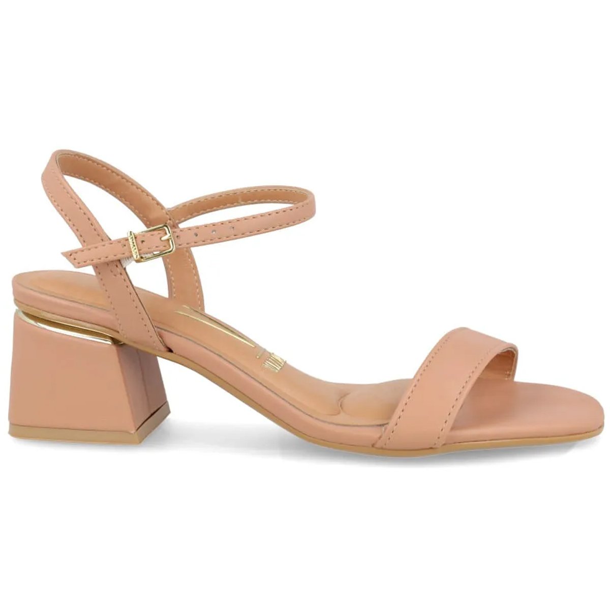Sandalia Vizzano 6428101 Salto Medio Feminino Nude
