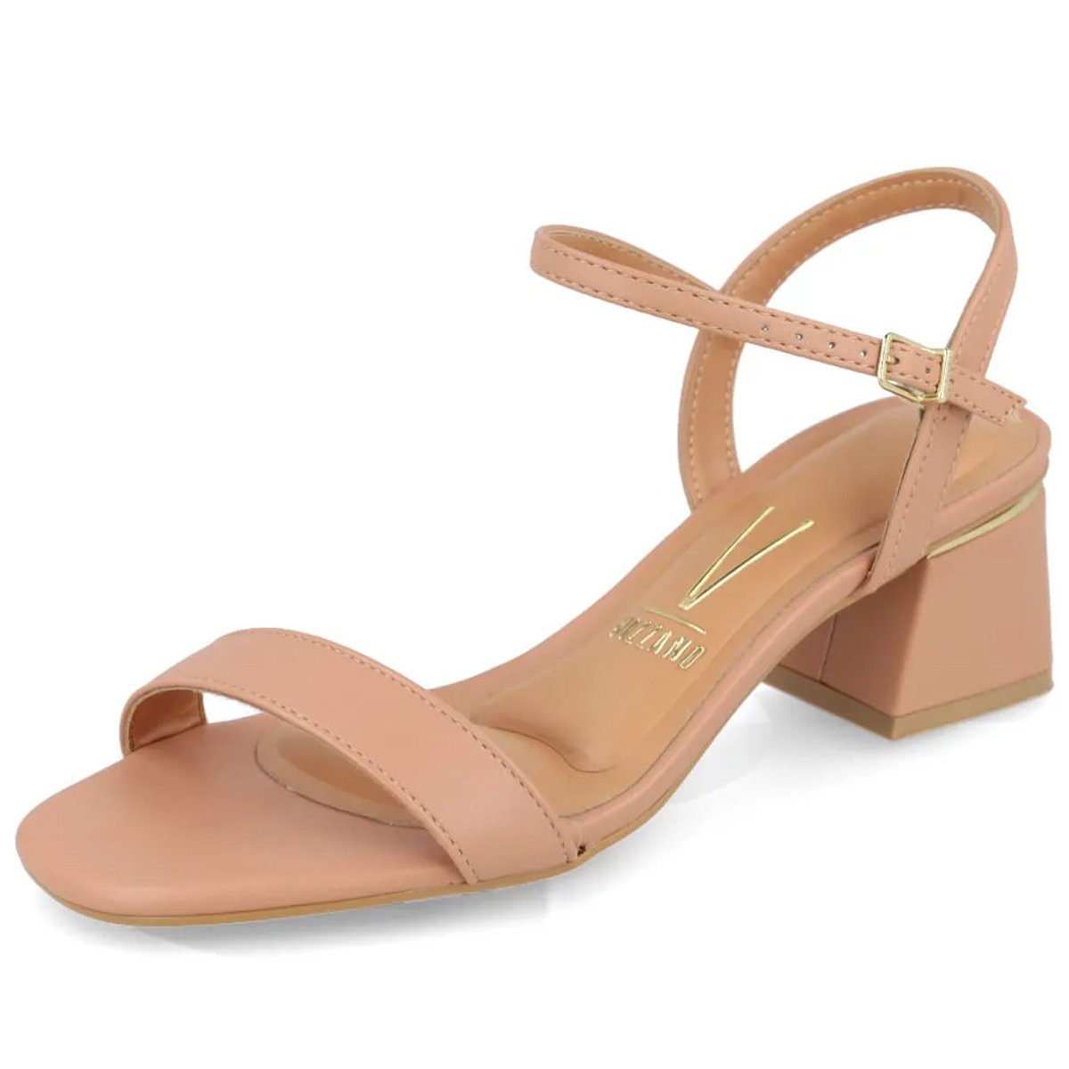 Sandalia Vizzano 6428101 Salto Medio Feminino Nude Nude 6