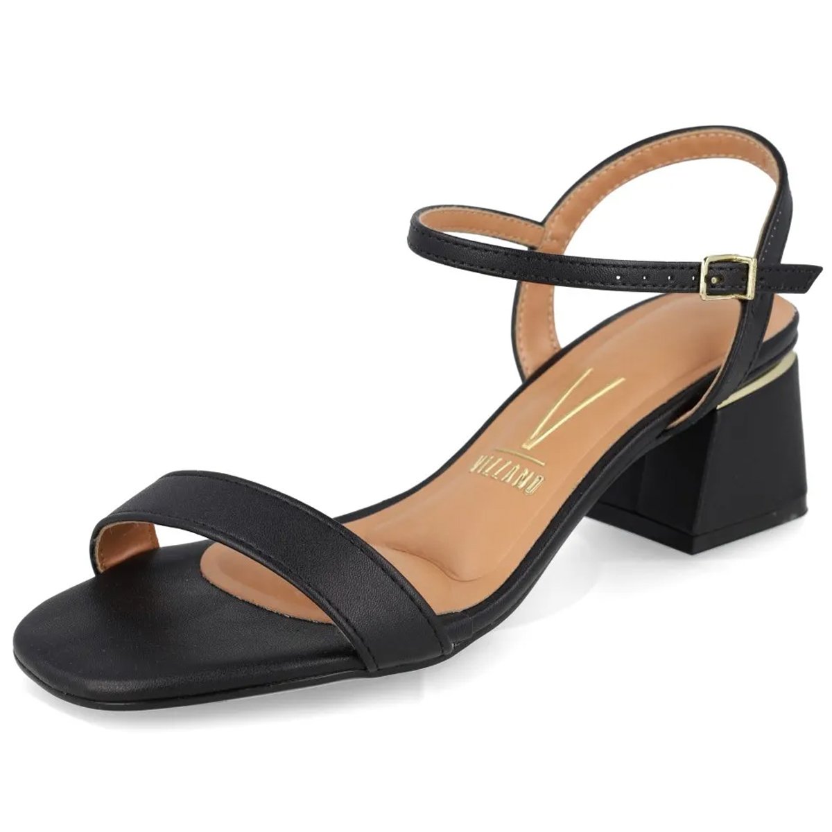 Sandalia Vizzano 6428101 Salto Medio Feminino Preto Preto 4