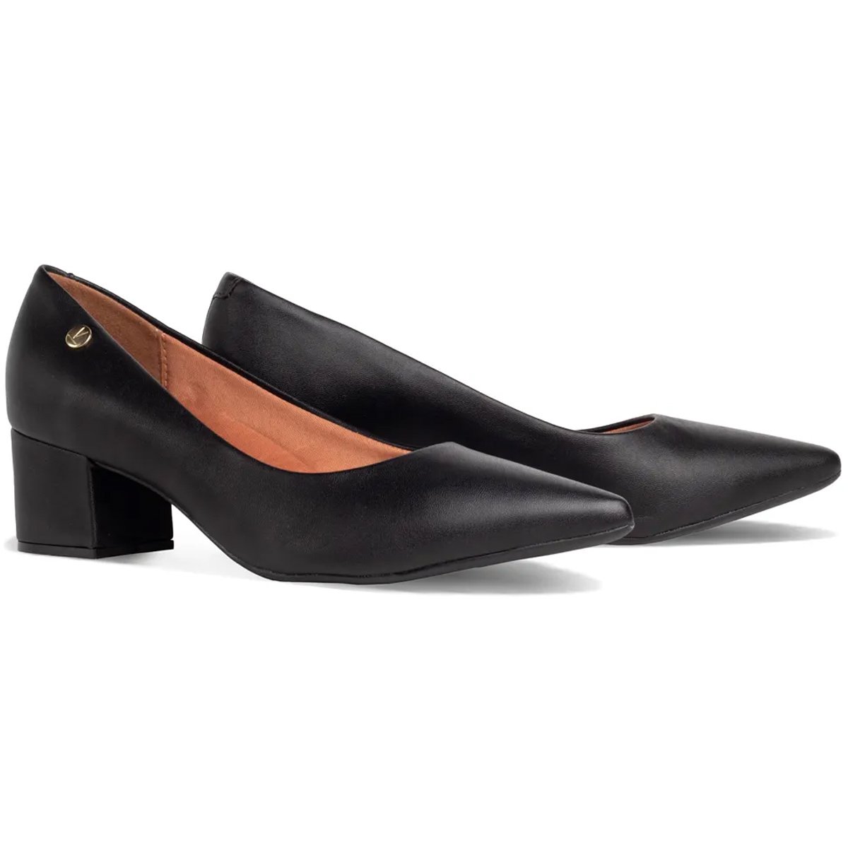 Sapato Vizzano 1220315 Salto Medio Feminino Preto Preto 2