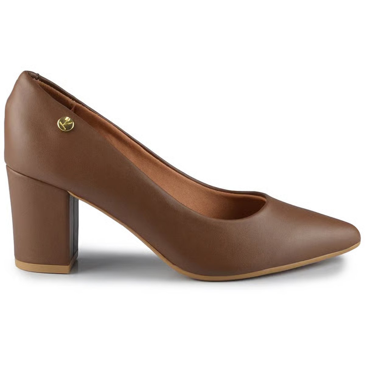 Sapato Vizzano 1220315 Salto Medio Feminino Capuccino