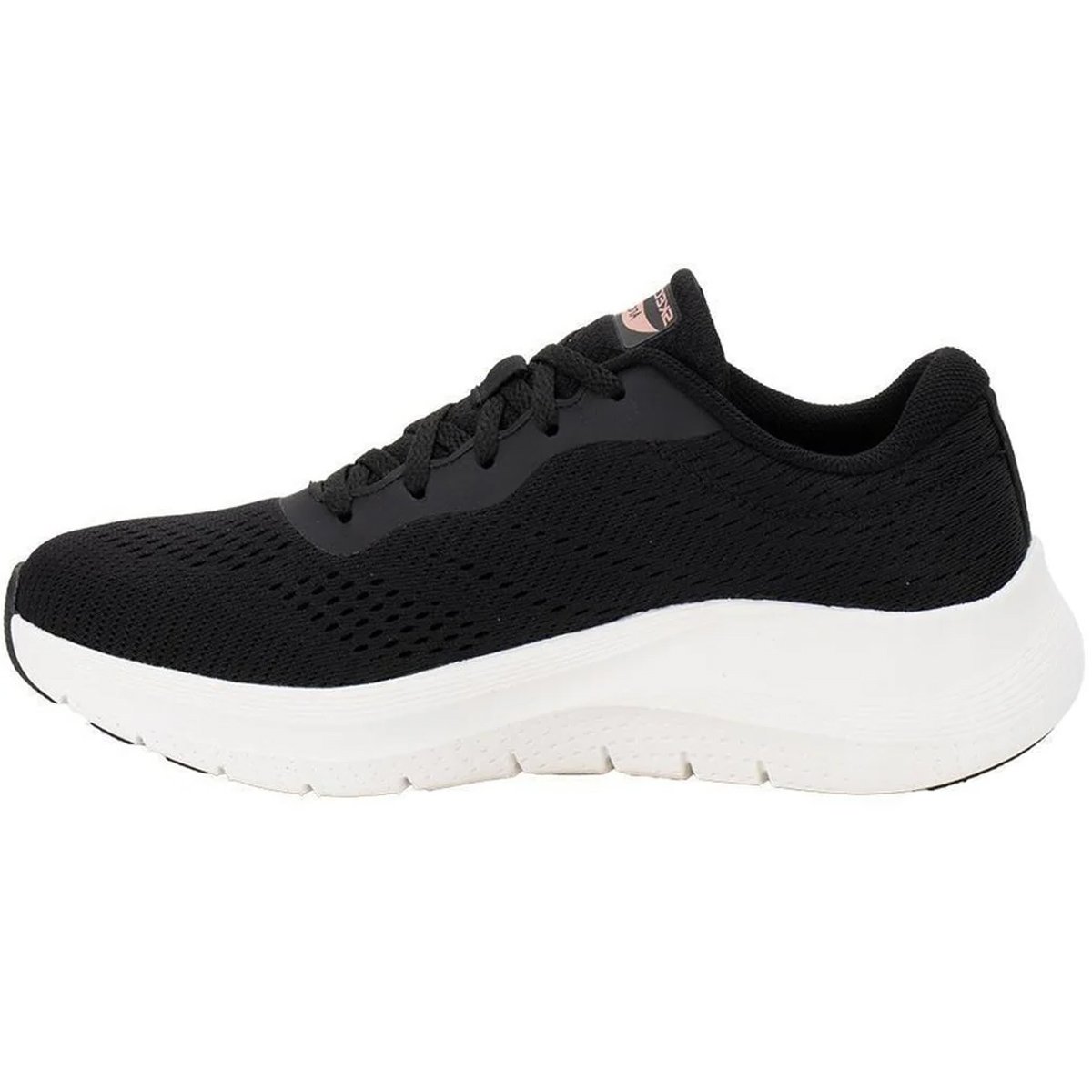 Tenis Skechers Arch Fit 2.0 Big League Feminino Preto Preto/Rosa/Dourado 2