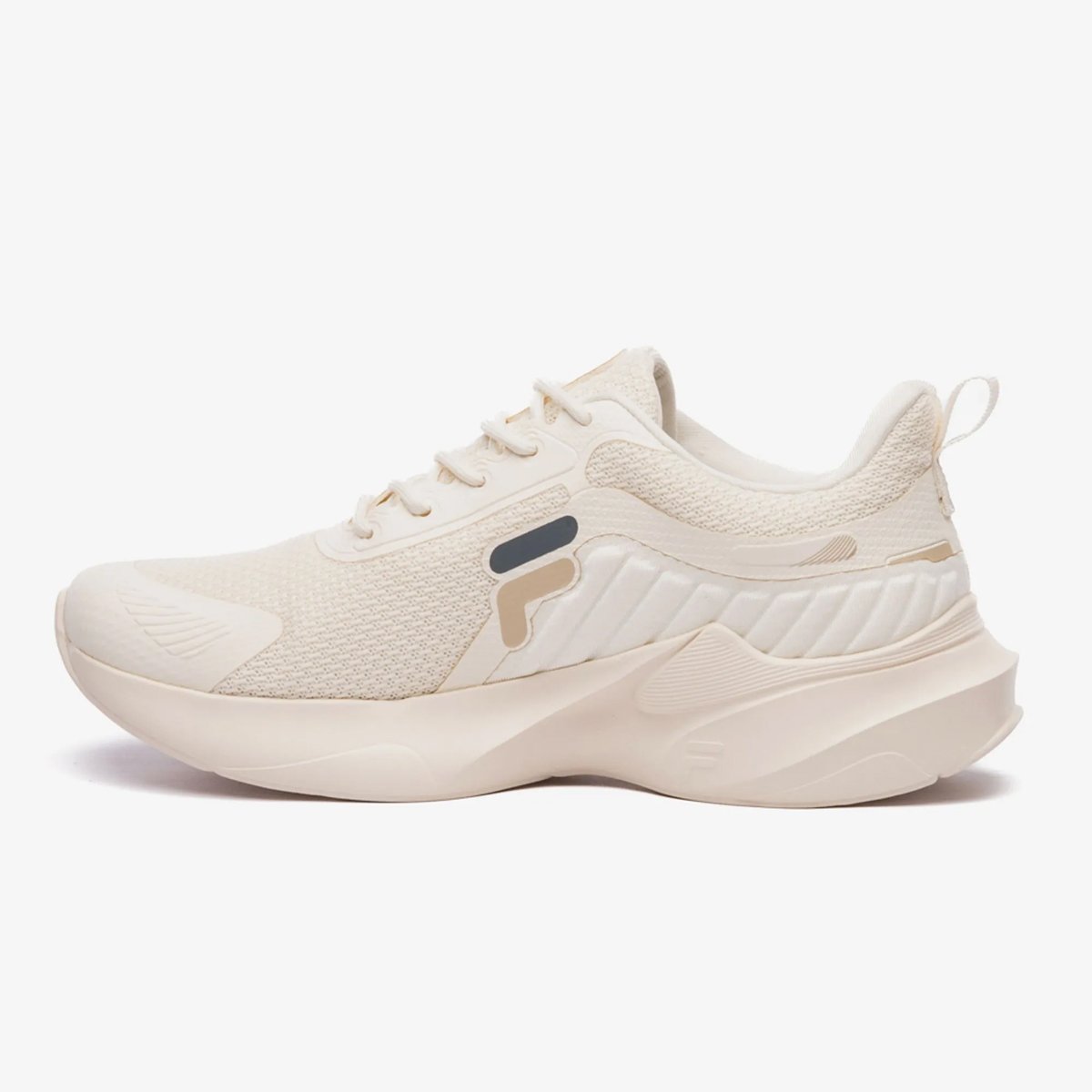 Tenis Fila Progress Lite Feminino Bege Bege/Grafite 2