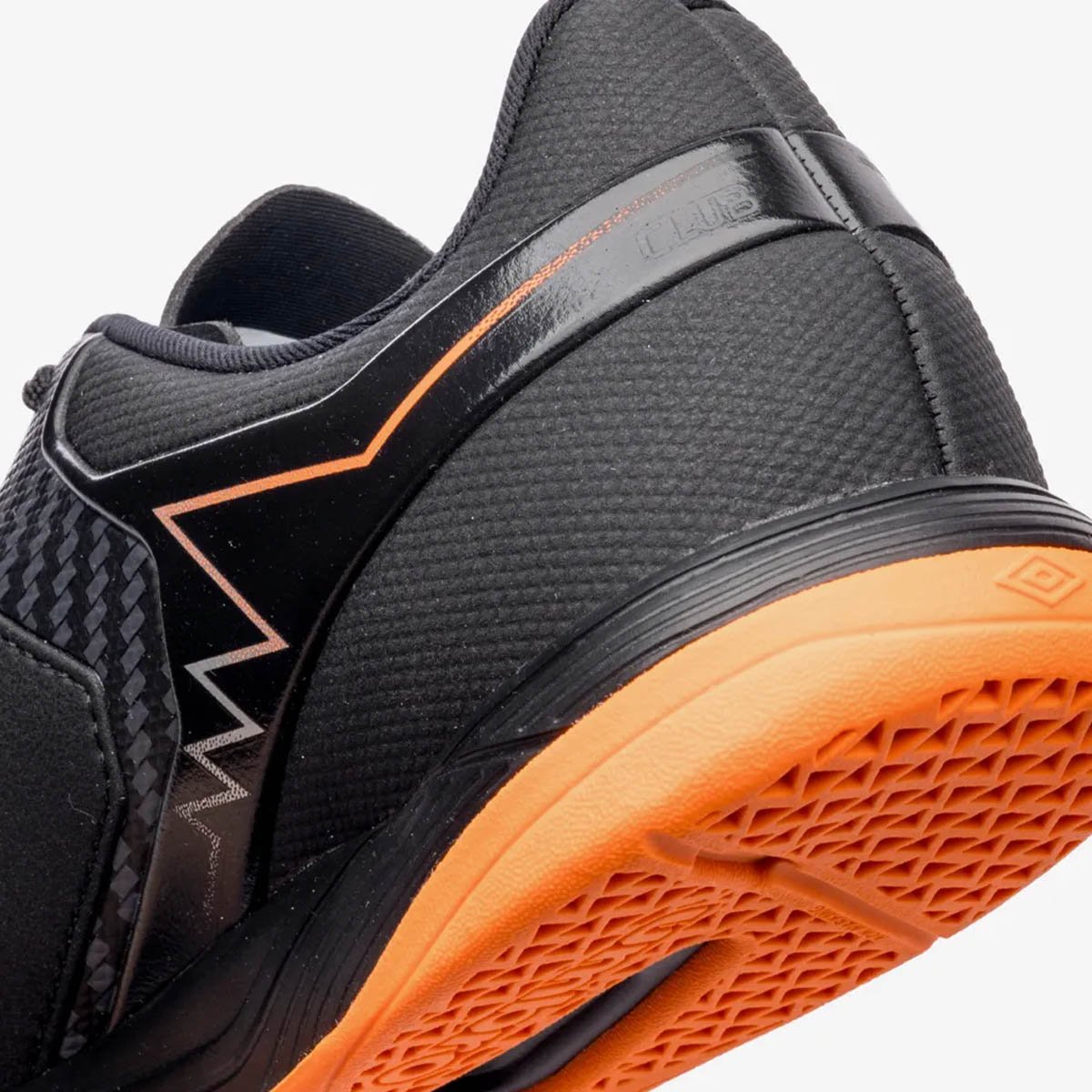 Chuteira Futsal Umbro Adamant Master Class Club Unissex Preto Preto/Prata/Laranja 8
