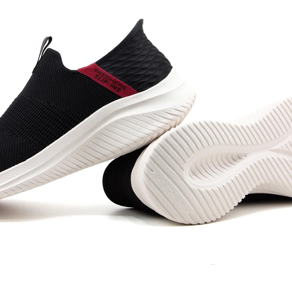 Tenis Skechers Ultra Flex 3.0 ViewPoint Masculino Preto Preto/Vermelho 4