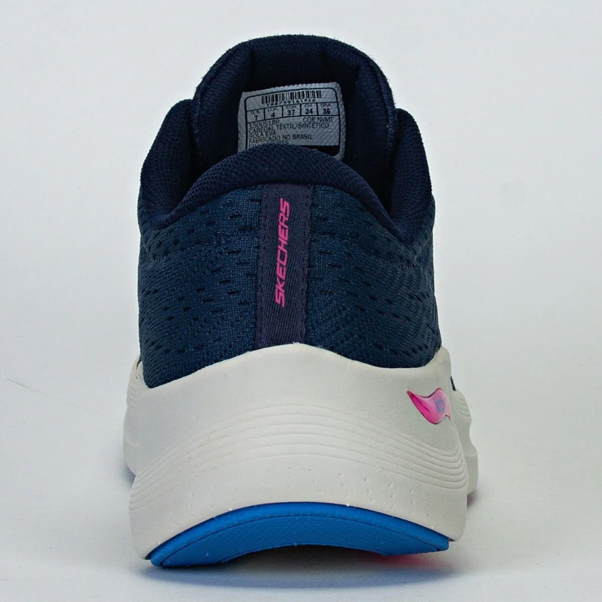 Tenis Skechers Arch Fit 2.0 Big League Feminino Marinho Marinho/Roxo 6