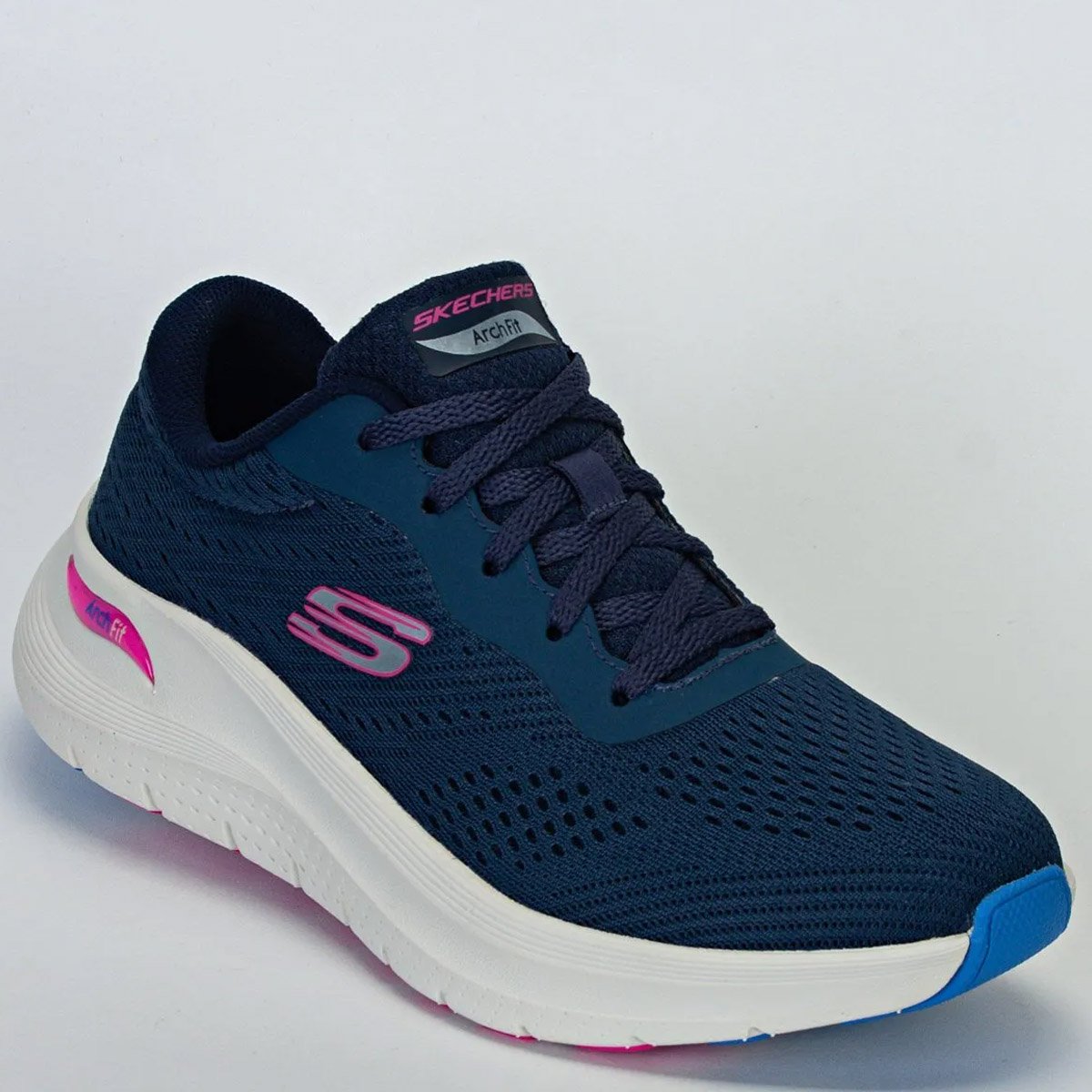 Tenis Skechers Arch Fit 2.0 Big League Feminino Marinho Marinho/Roxo 3