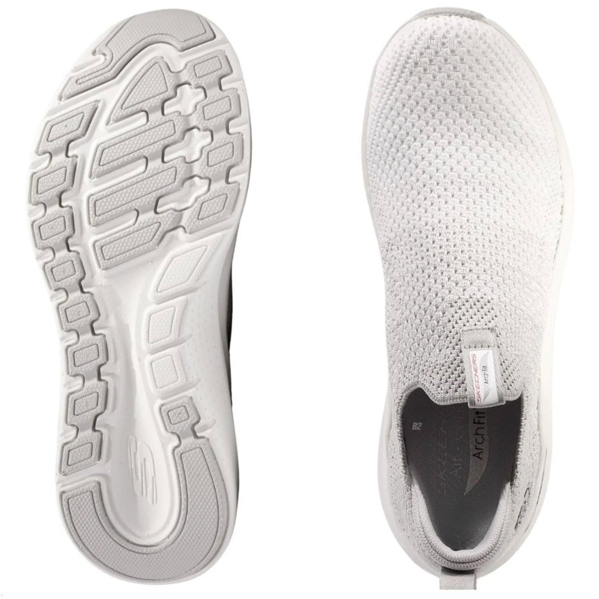 Tenis Skechers Arch Fit 2.0 Feminino Cinza Cinza Claro 2