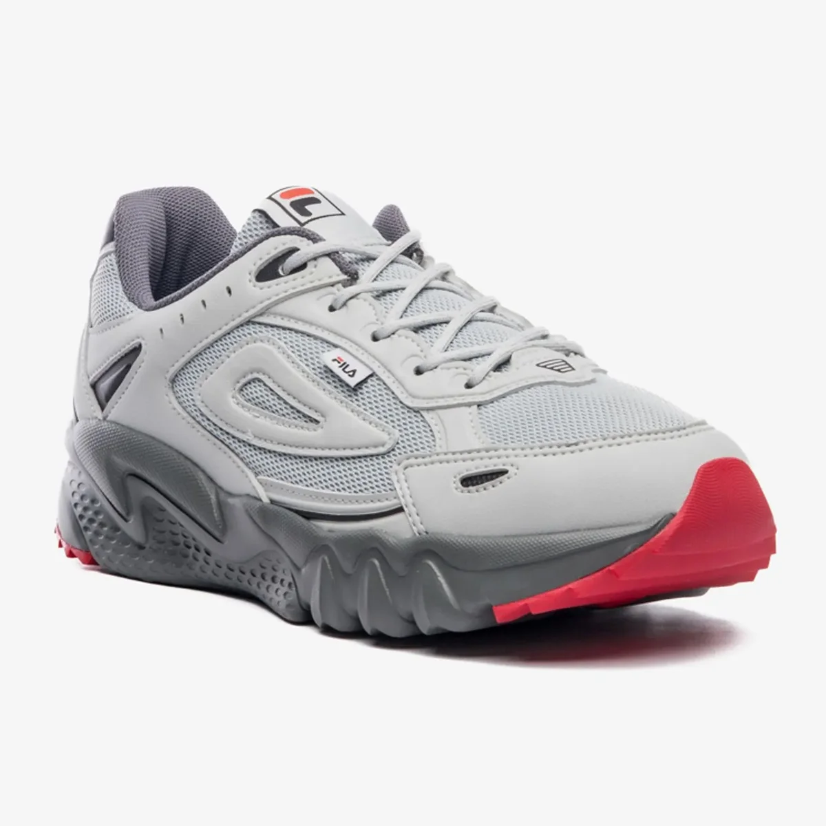 Tenis Fila Venture Tracer 2 Masculino Cinza Cinza/Preto/Vermelho 3