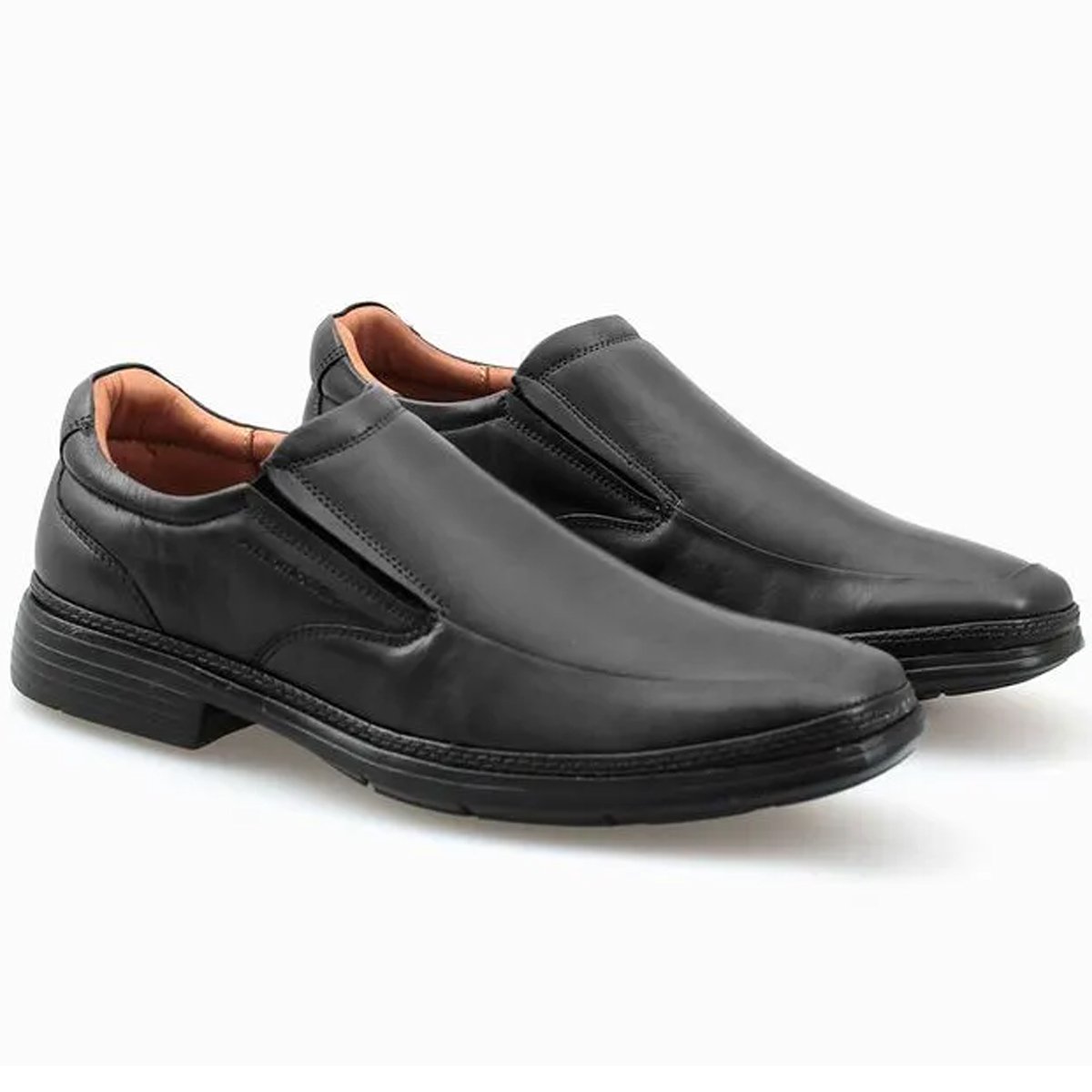 Sapato Social Anatomic Gel 8616 Masculino Preto Preto 3