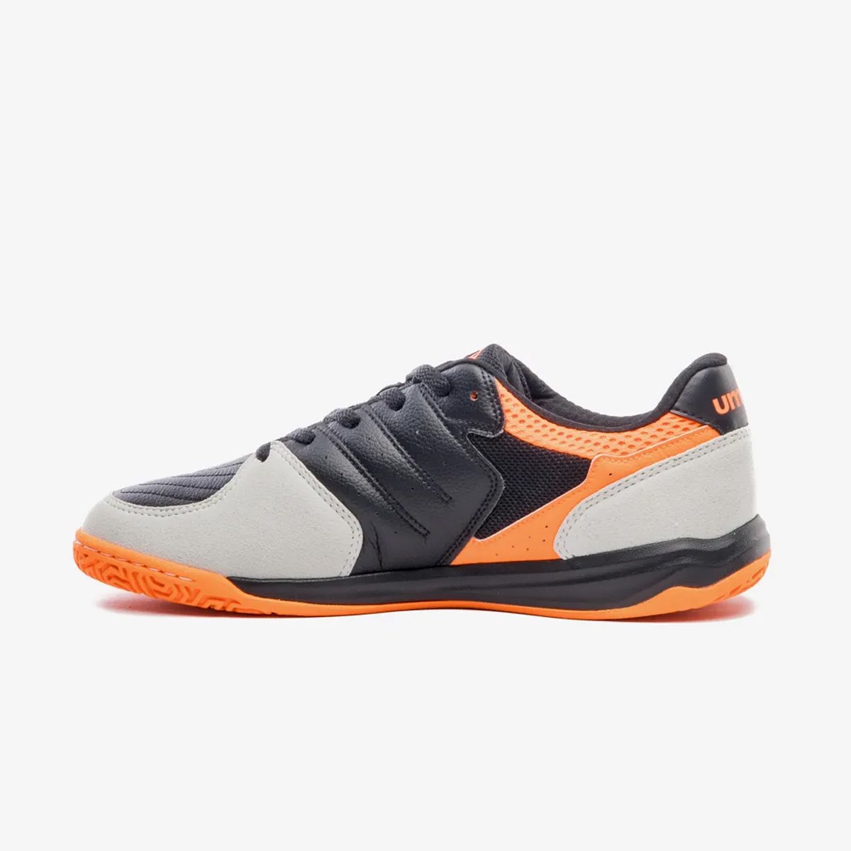 Chuteira Futsal Umbro Pro Challenge Uptake Unissex Preto Preto/Laranja 2