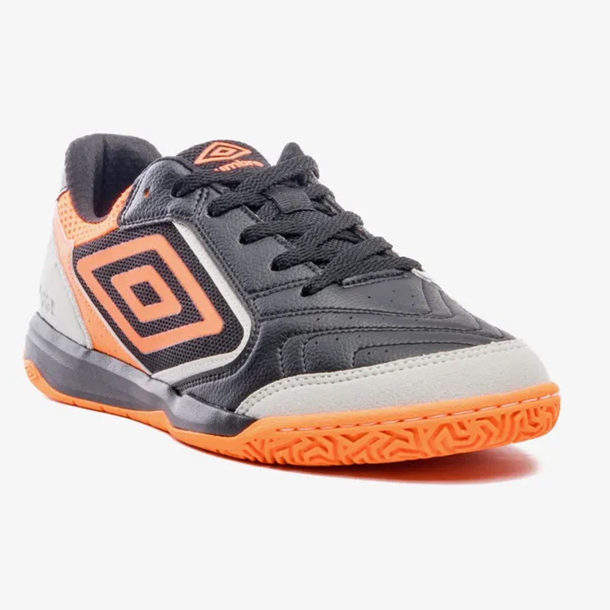 Chuteira Futsal Umbro Pro Challenge Uptake Unissex Preto Preto/Laranja 3