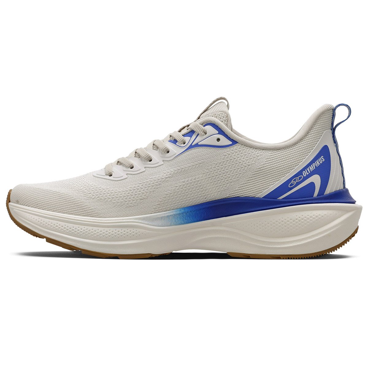 Tenis Olympikus Pride 4 Masculino Branco  Branco/Azul 2