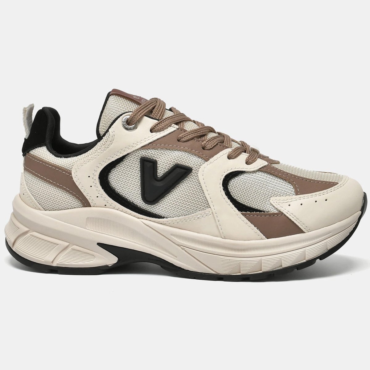 Tenis Via Marte 240-008 Feminino Bege