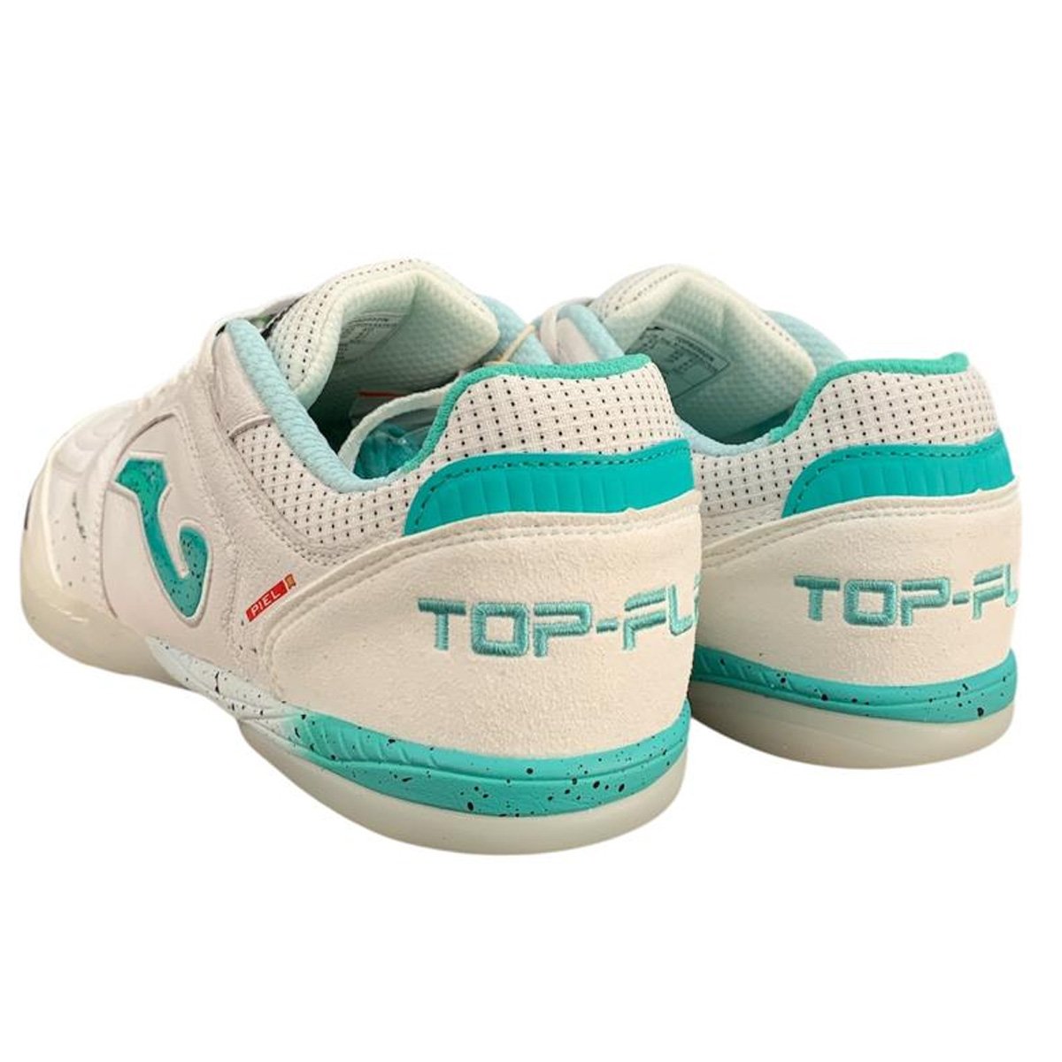 Chuteira Futsal Joma Top Flex Unissex Branco Branco/Verde 4