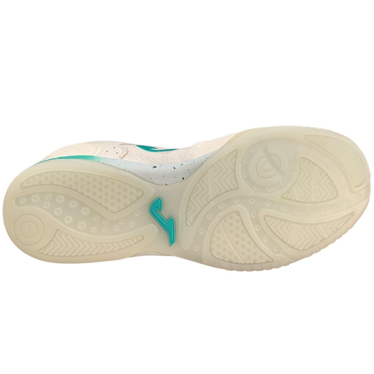 Chuteira Futsal Joma Top Flex Unissex Branco Branco/Verde 5