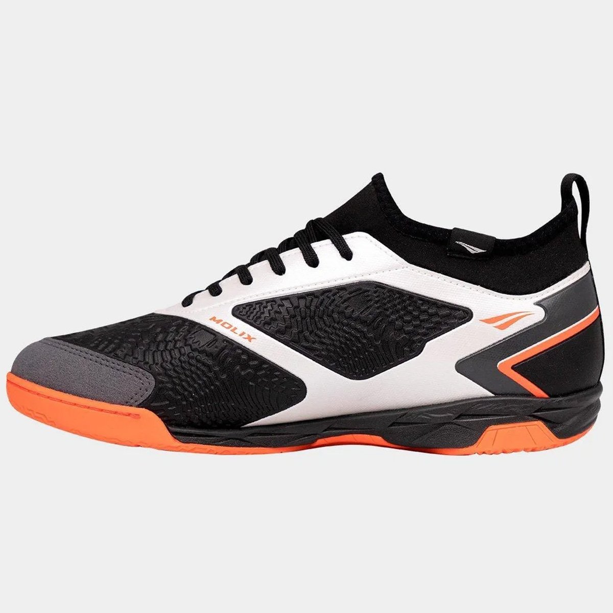 Chuteira Futsal Penalty Evolution Club Lck Y-1 Branco Branco/Preto/Laranja 2