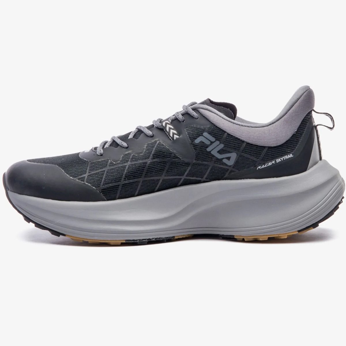 Tenis Fila Racer Skytrail Masculino Preto Preto/Cinza 2