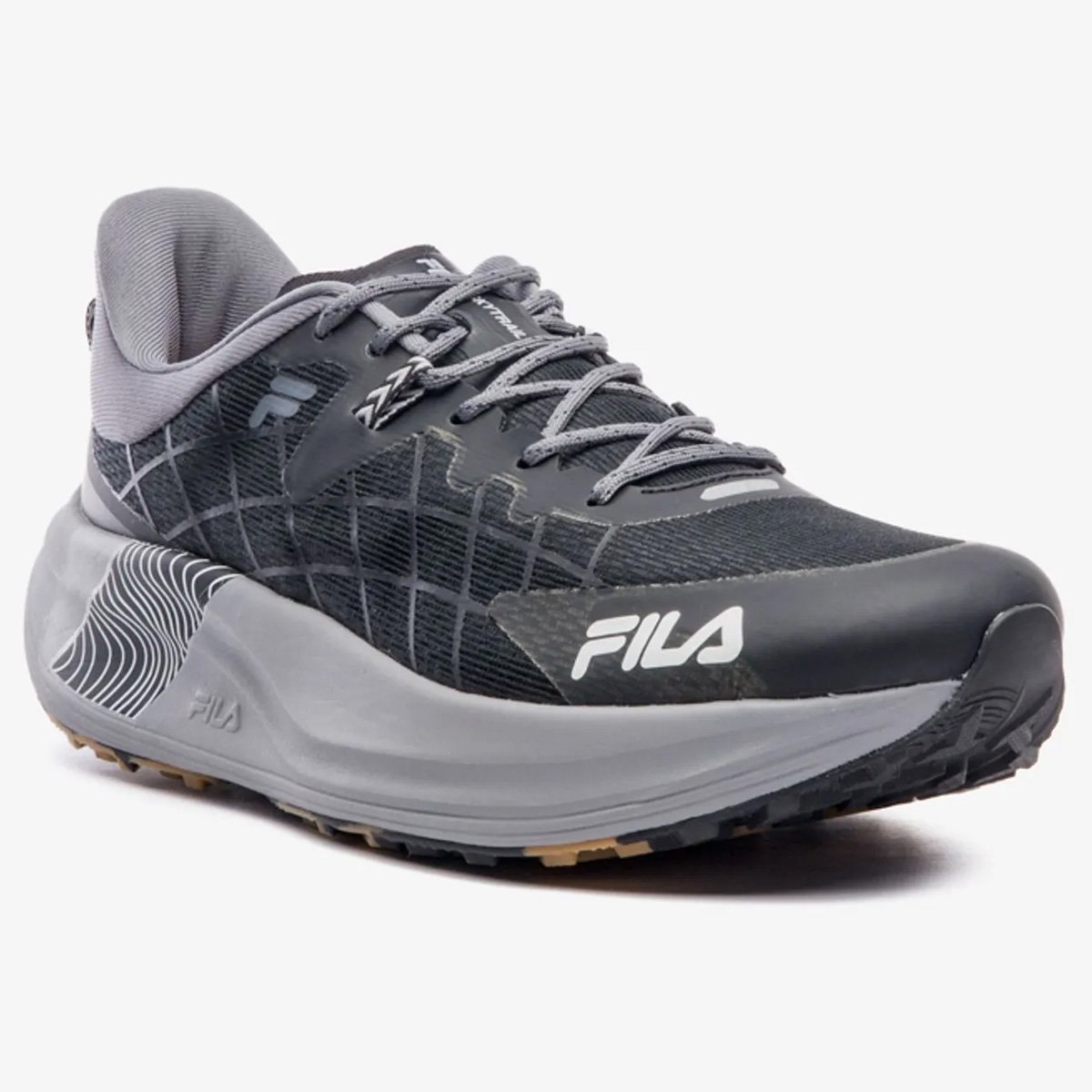 Tenis Fila Racer Skytrail Masculino Preto Preto/Cinza 3