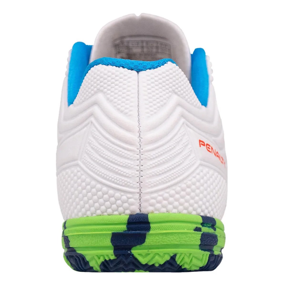 Chuteira Futsal Penalty Matis Kids XXI Infantil Branco Branco/Laranja/Azul/Verde 4