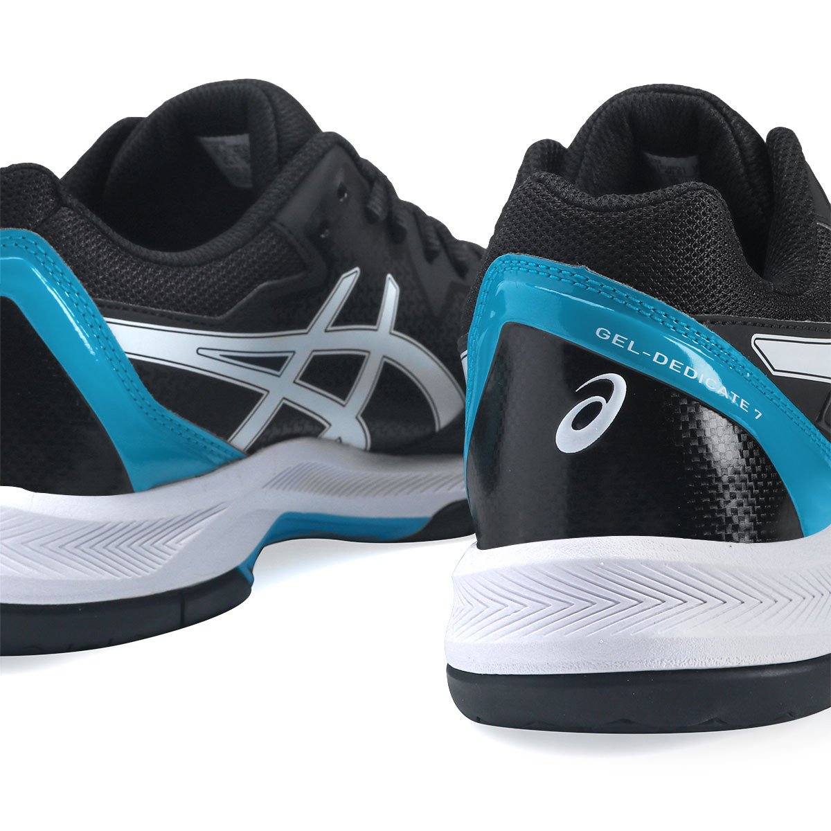 Tenis Asics Gel Dedicate 7 Masculino Preto Preto/Branco/Azul 3