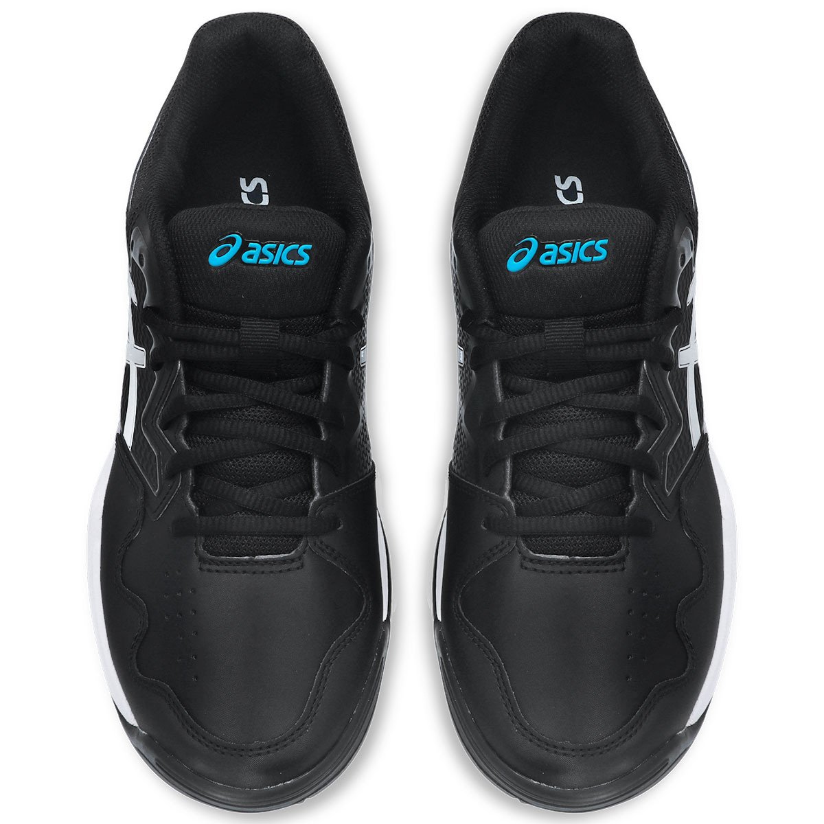 Tenis Asics Gel Dedicate 7 Masculino Preto Preto/Branco/Azul 5