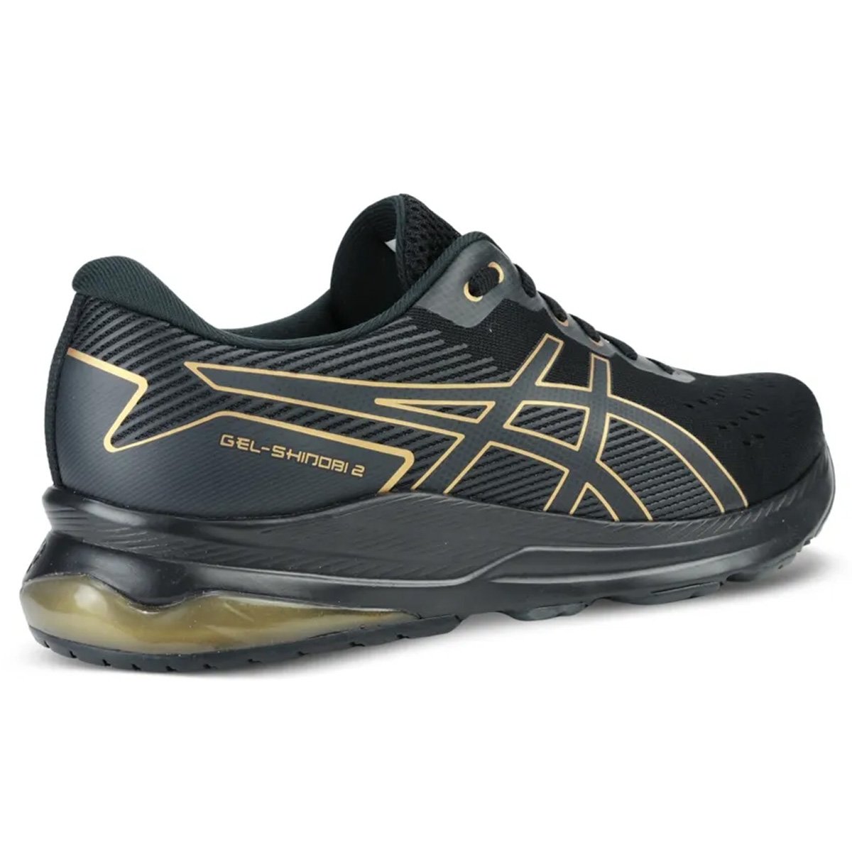 Tenis Asics Gel Shinobi 2 Masculino Preto Preto/Dourado 3