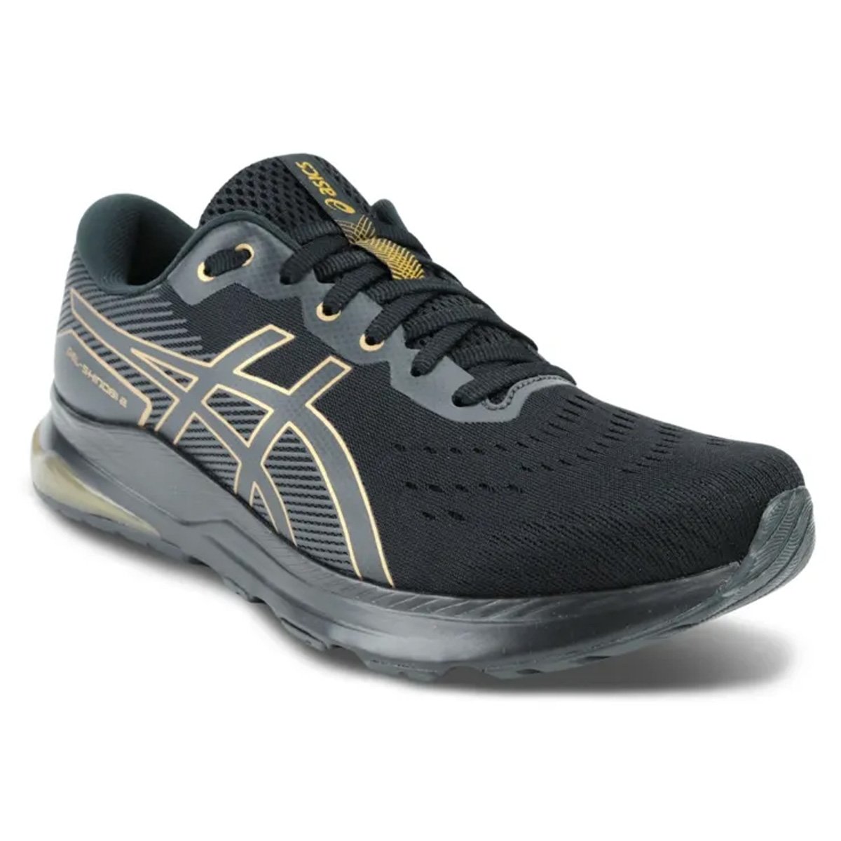 Tenis Asics Gel Shinobi 2 Masculino Preto Preto/Dourado 5