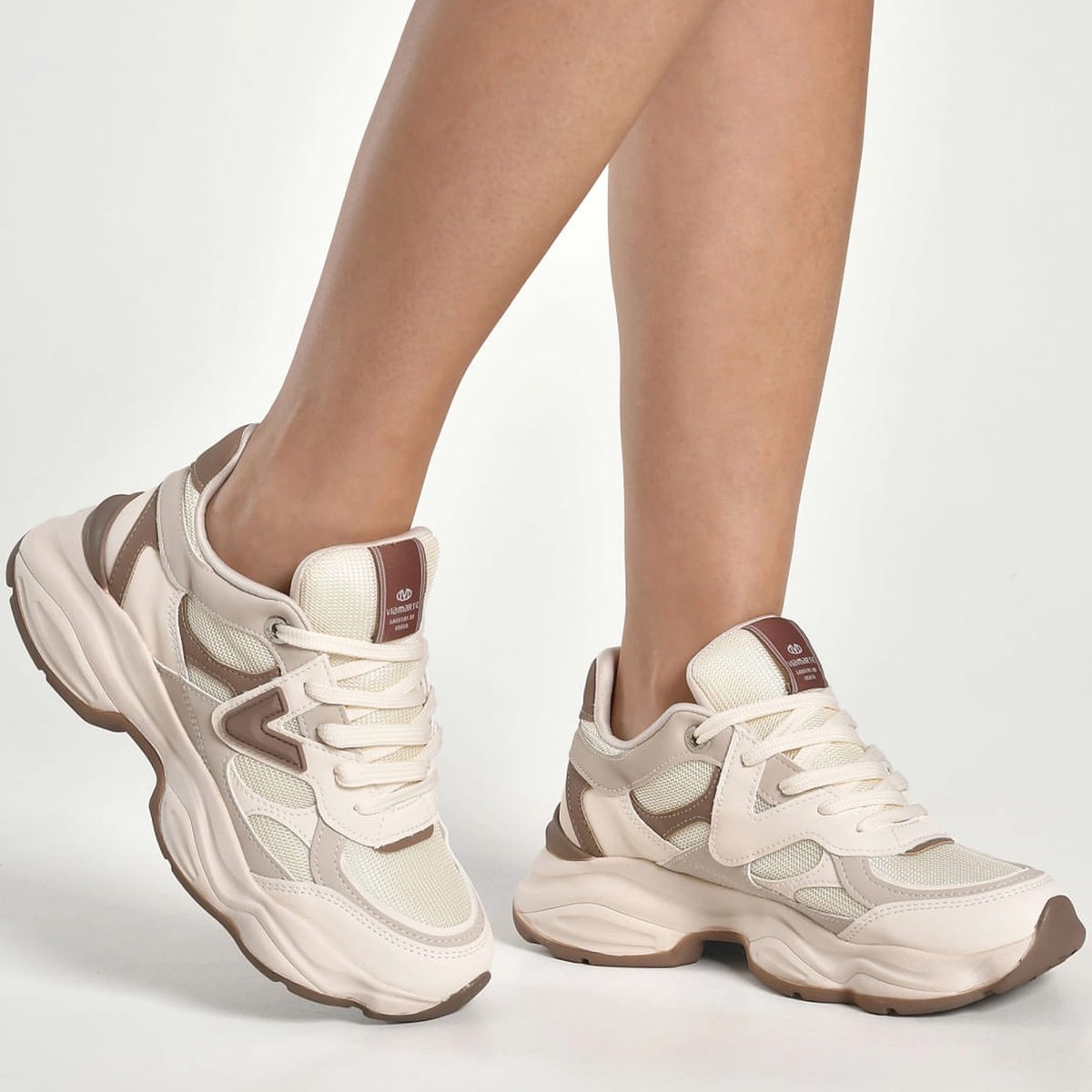 Tenis Via Marte 158-023 Feminino Marfim Marfim 4