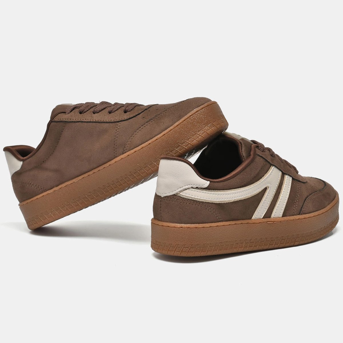 Tenis Via Marte 216-012 Feminino Marrom Marrom 3