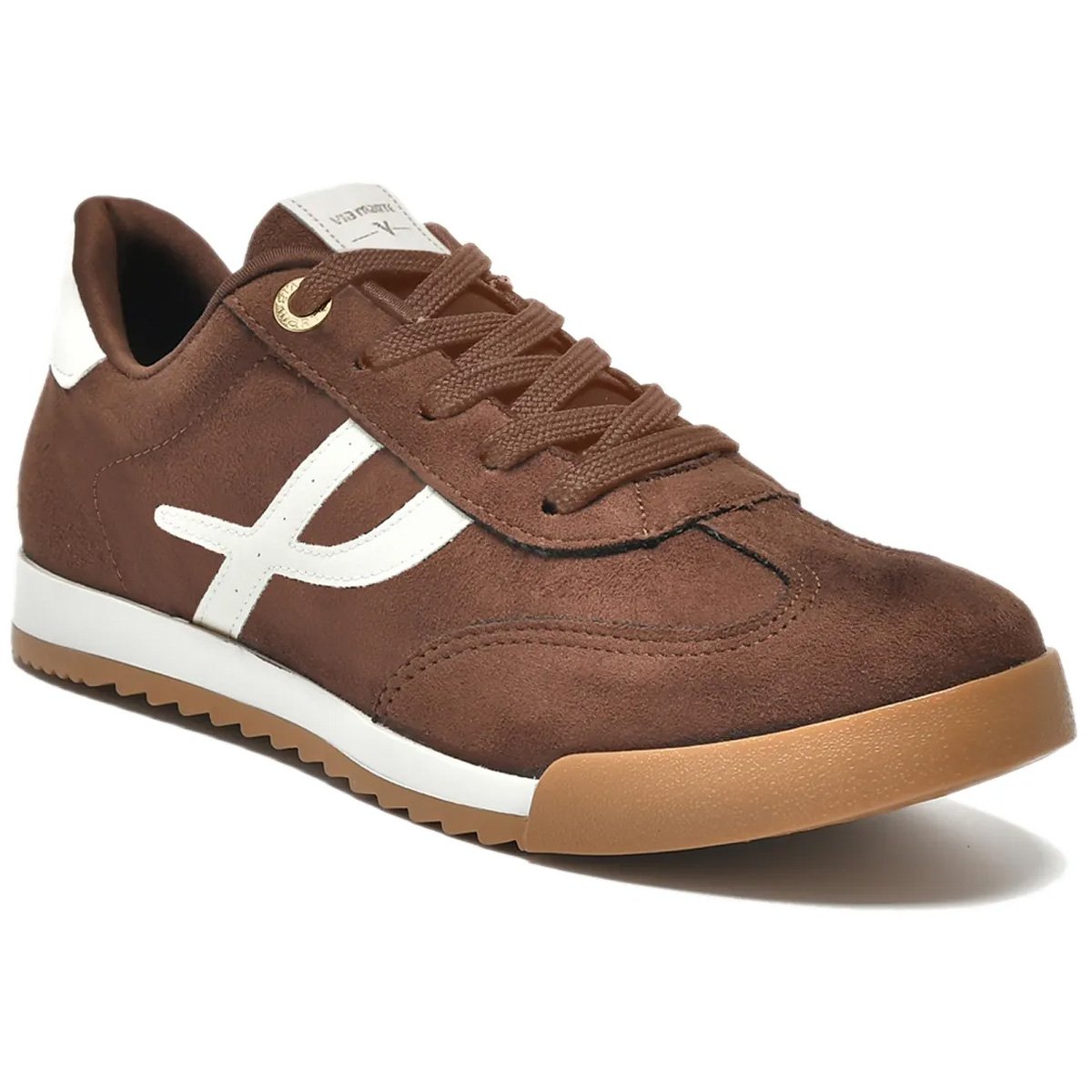 Tenis Via Marte 237-003 Feminino Brown Brown 2