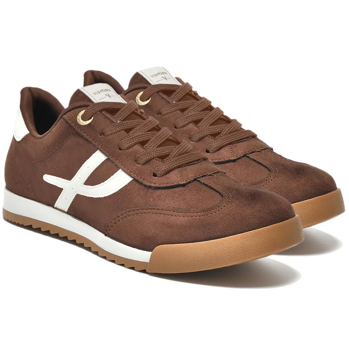 Tenis Via Marte 237-003 Feminino Brown Brown 3