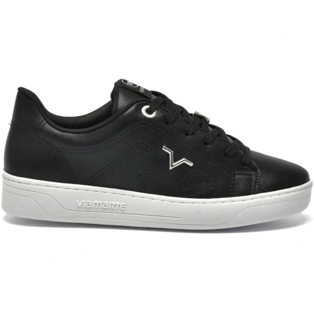 Tenis Via Marte 020-012 Feminino Preto