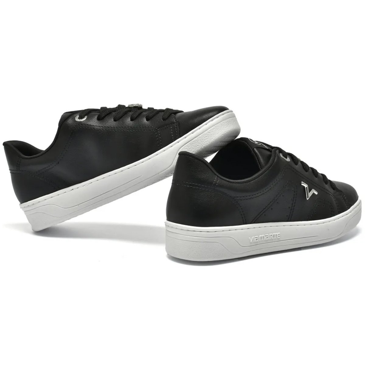 Tenis Via Marte 020-012 Feminino Preto Preto 3