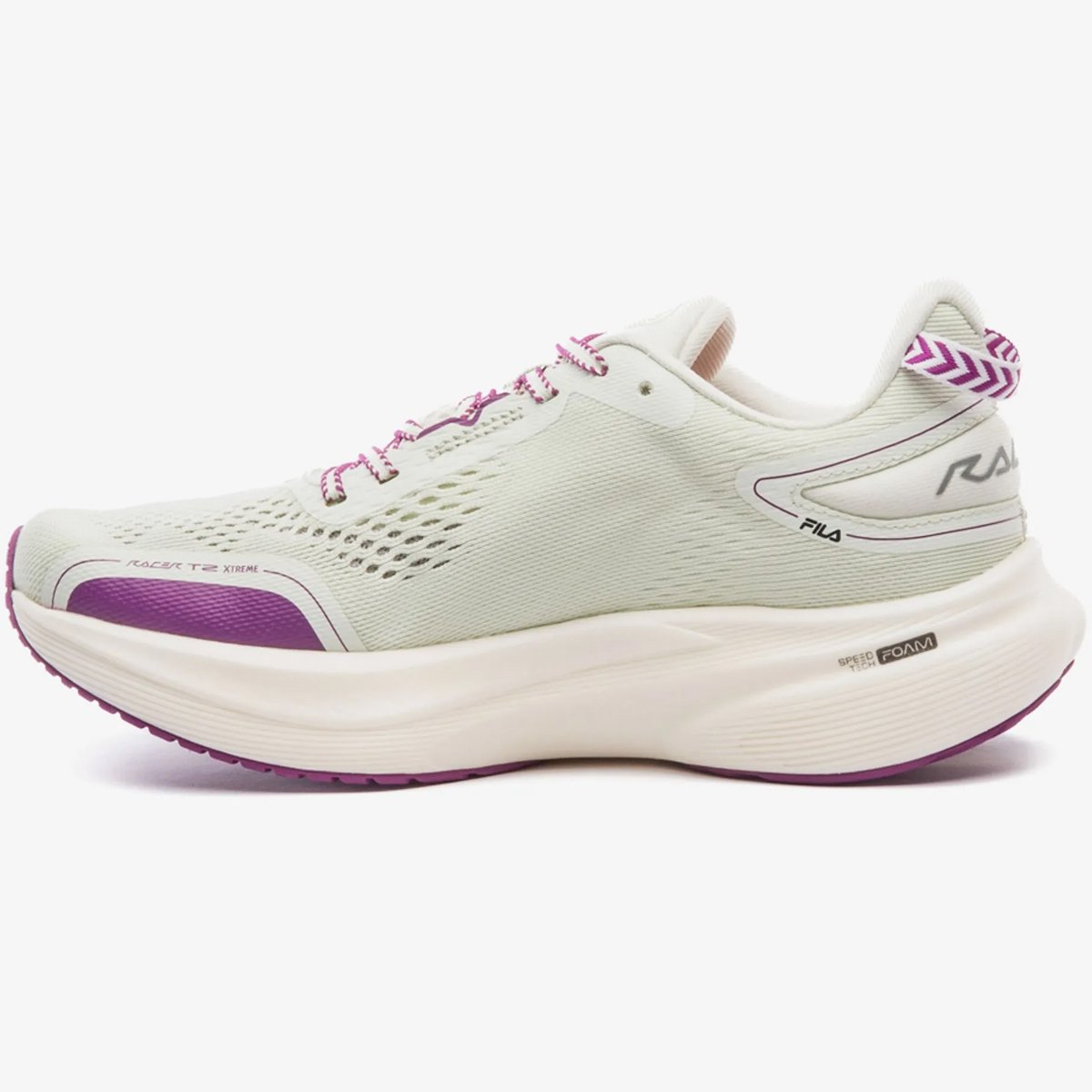 Tenis Fila Racer T2 Xtreme Feminino Verde Branco/Roxo/Rosa 2