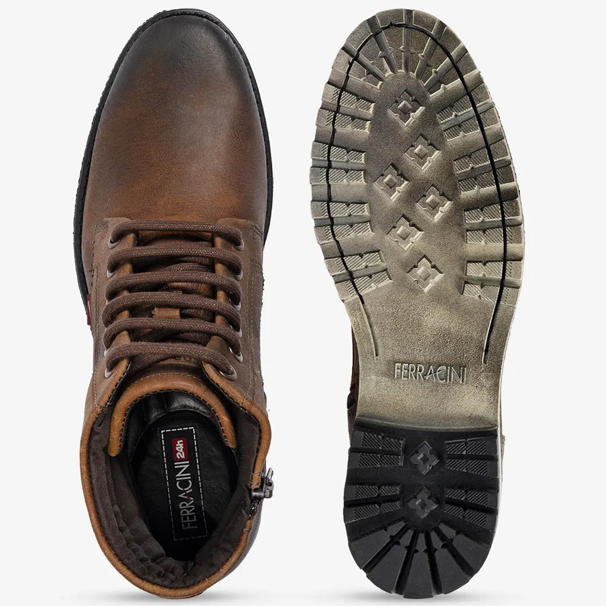 Bota Ferracini 9945-517 Cross Masculina Cafe Café 3