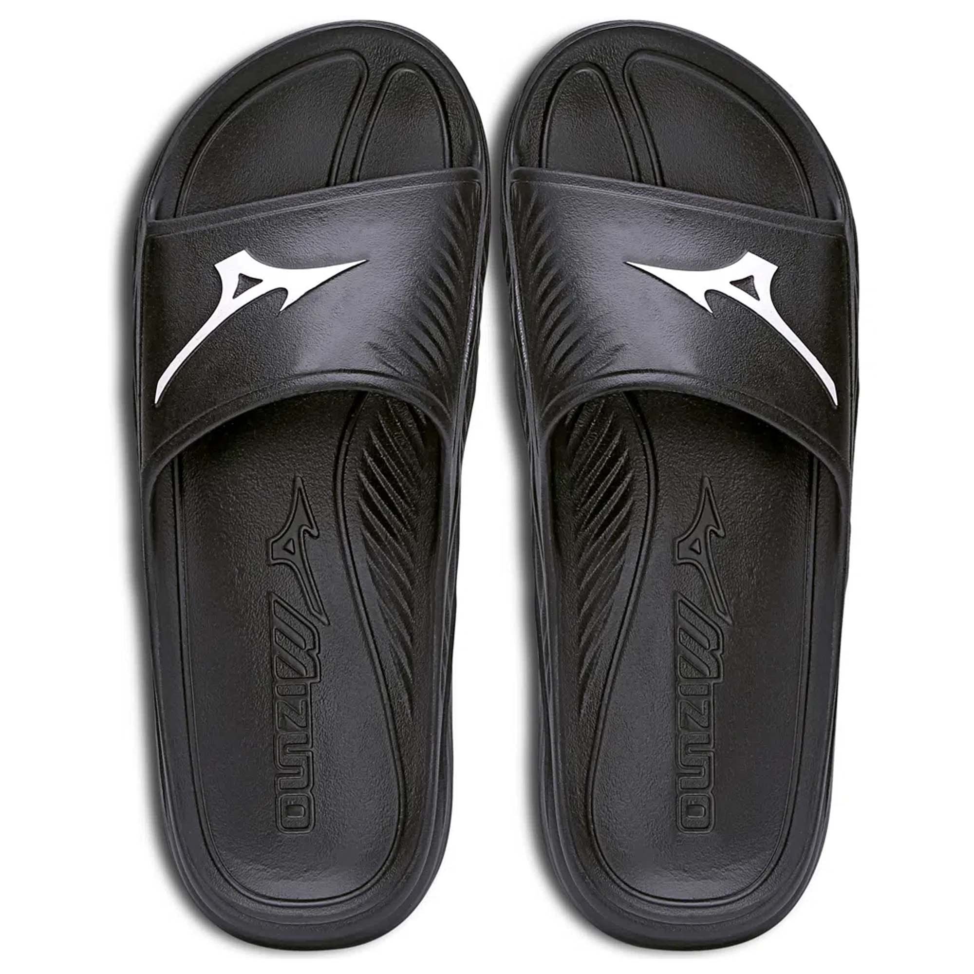 Chinelo Gaspea Mizuno Enerzy Masculino Preto Preto/Branco 2