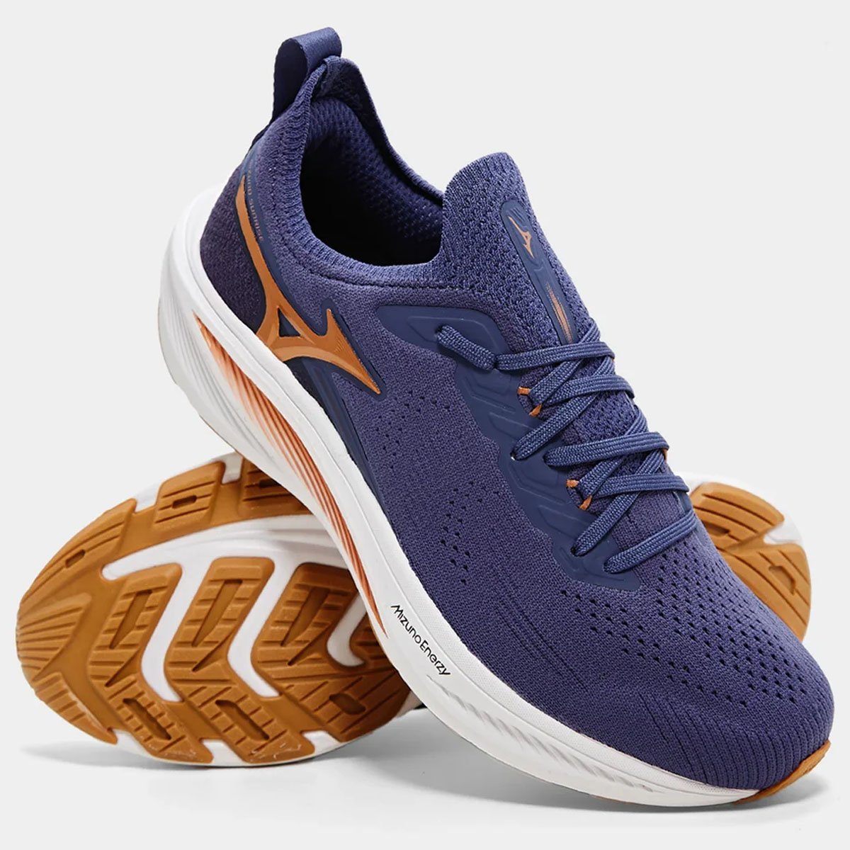 Tenis Mizuno Sunrise Feminino Stone Azul/Bronze 3