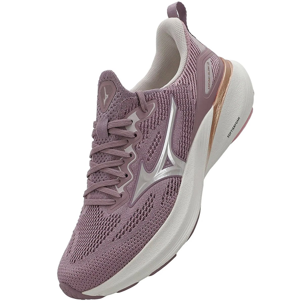 Tenis Mizuno Glow 3 Feminino Lavanda Lavanda 7