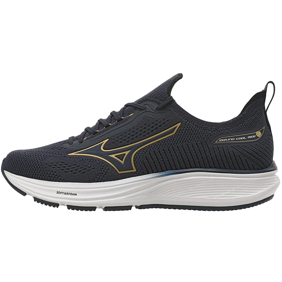 Tenis Mizuno Cool Ride 3 Masculino Marinho Preto 2