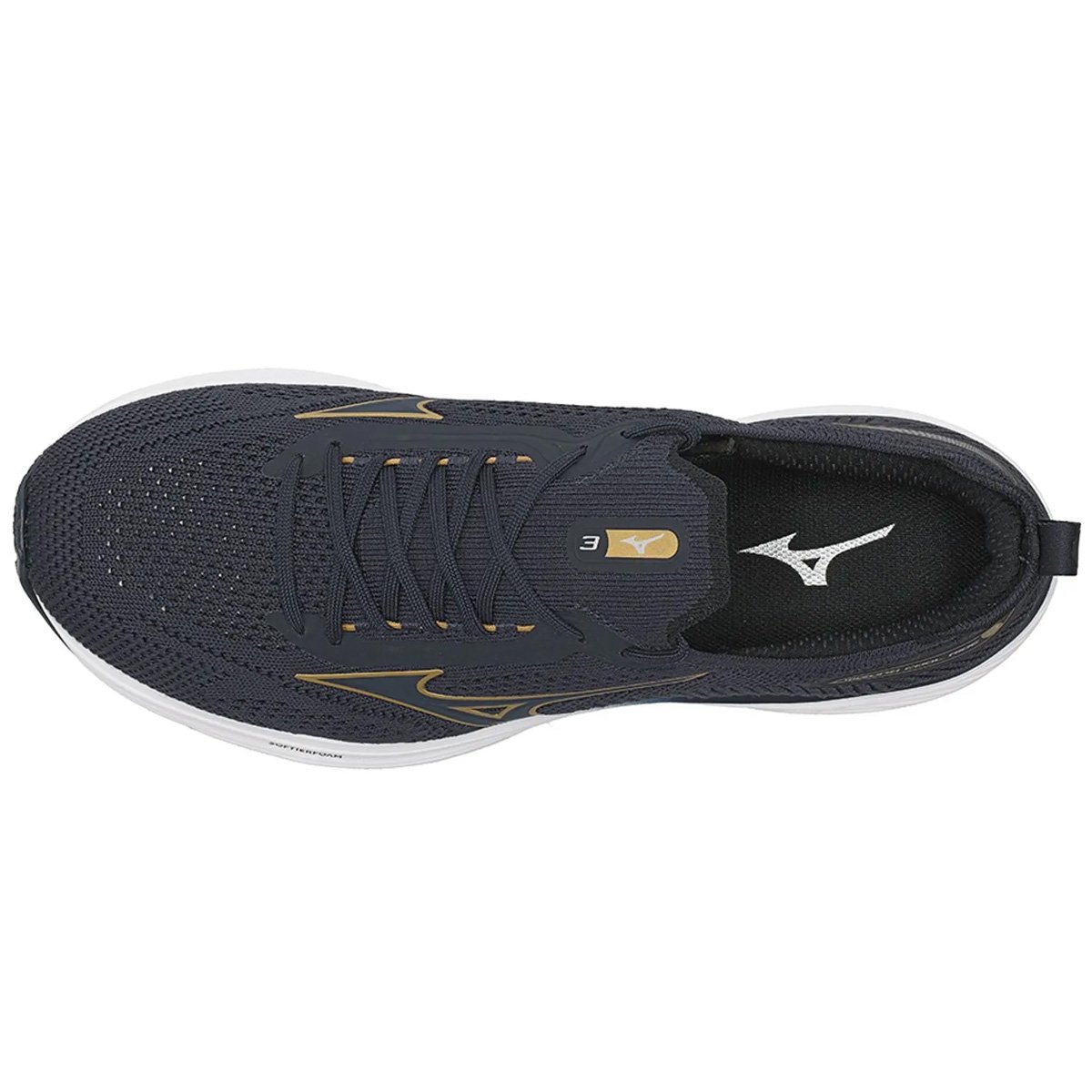 Tenis Mizuno Cool Ride 3 Masculino Marinho Preto 3