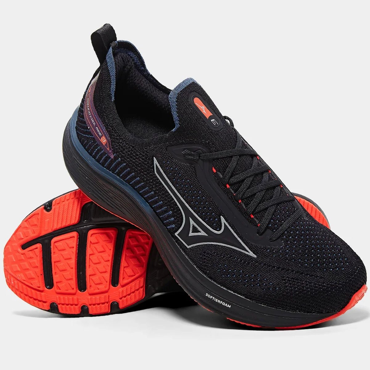 Tenis Mizuno Cool Ride 3 Masculino Preto Preto 3