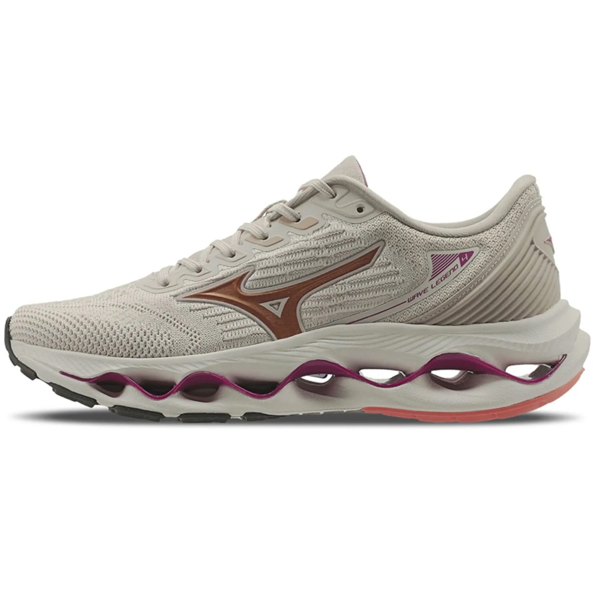 Tenis Mizuno Wave Legend 4 Feminino Arenito Arenito 2