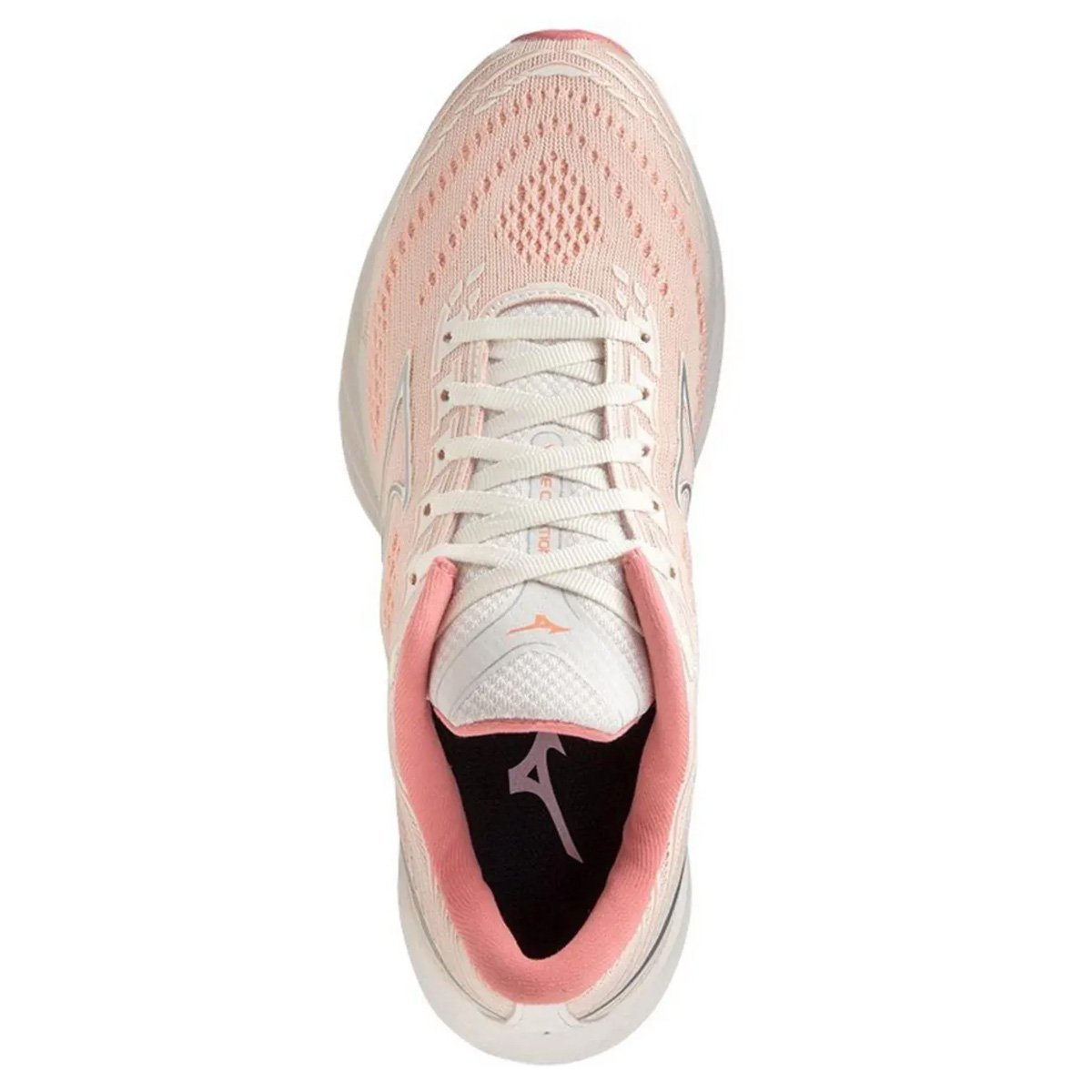 Tenis Mizuno Wave Creation 24 Feminino Bege Bege/Rosa 2