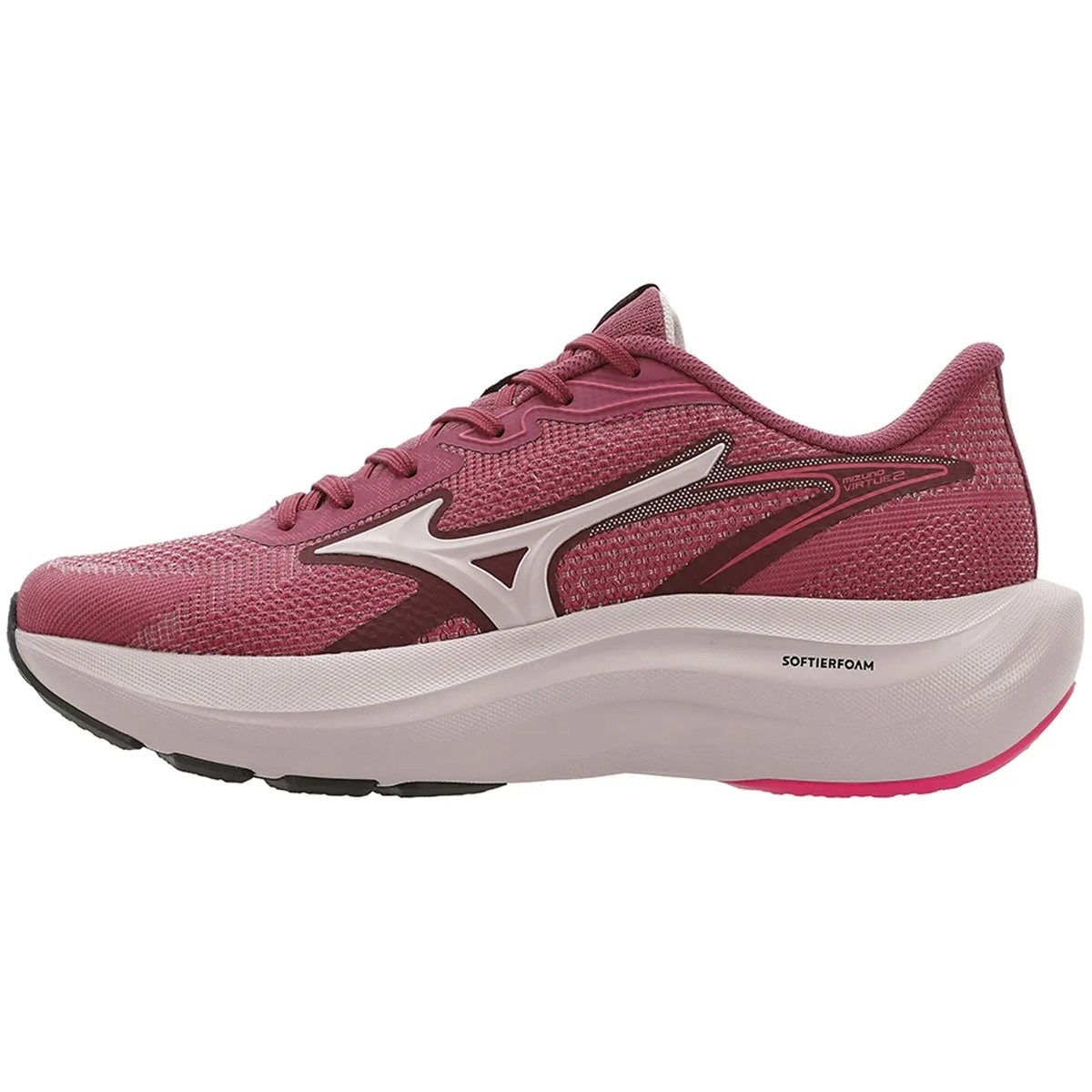 Tenis Mizuno Virtue 2 Feminino Bordo Bordô 2