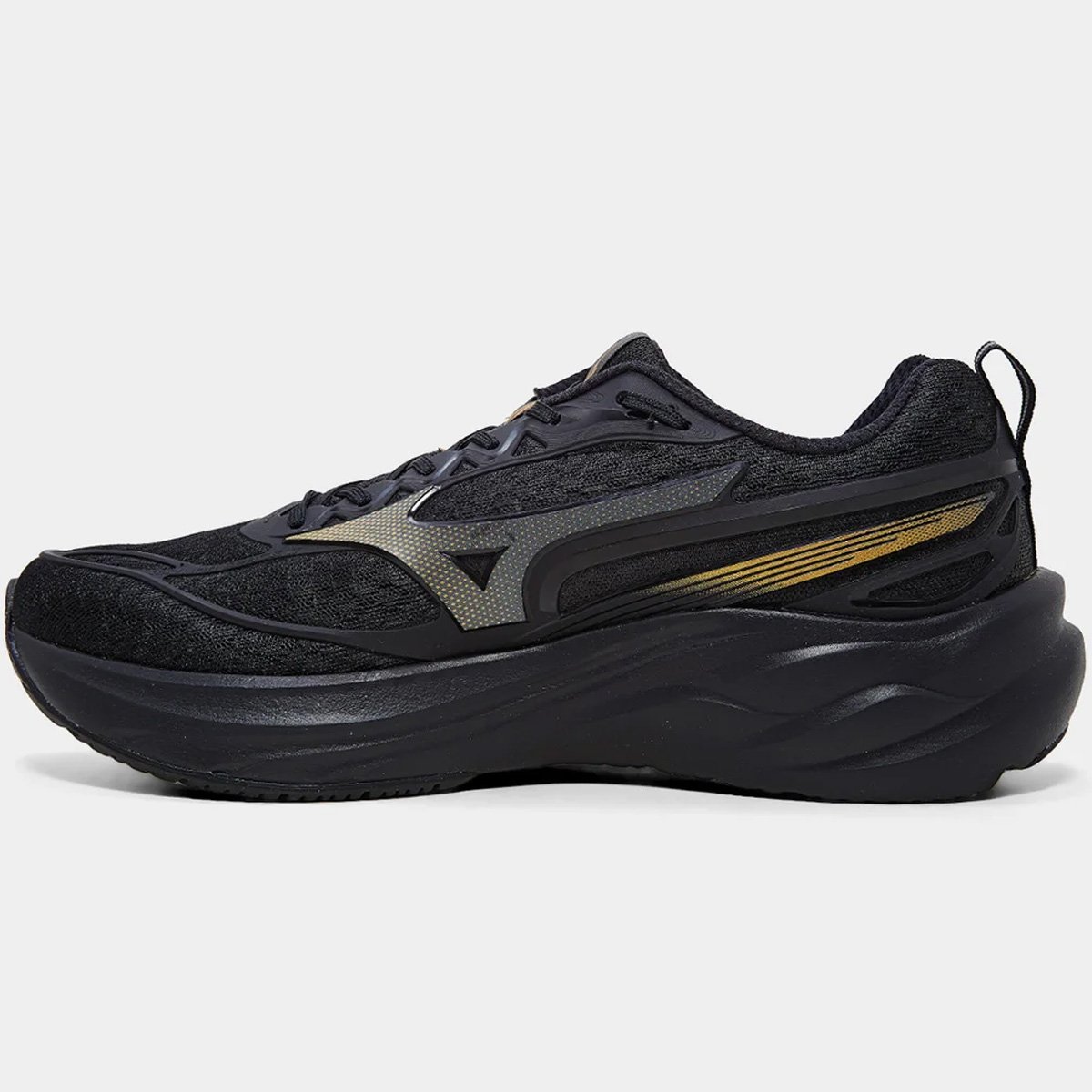 Tenis Mizuno Space 5 Masculino Preto Preto 2