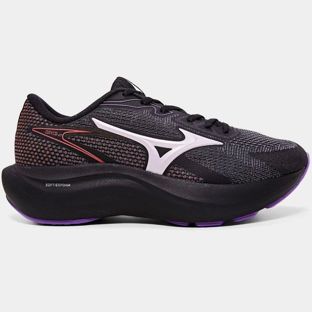 Tenis Mizuno Virtue 2 Feminino Preto Preto 4