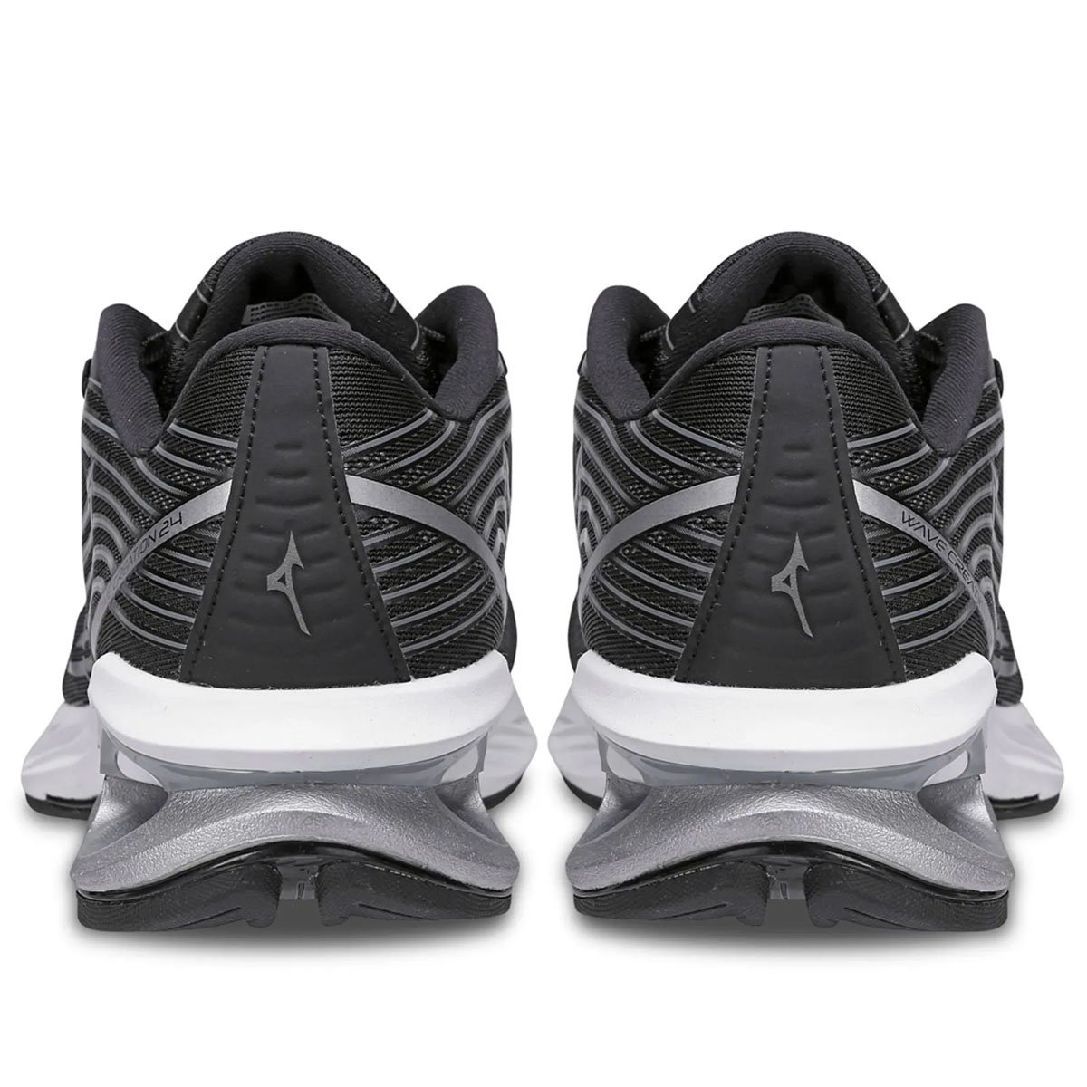 Tenis Mizuno Wave Creation 24 Masculino Preto Preto/Cinza 4