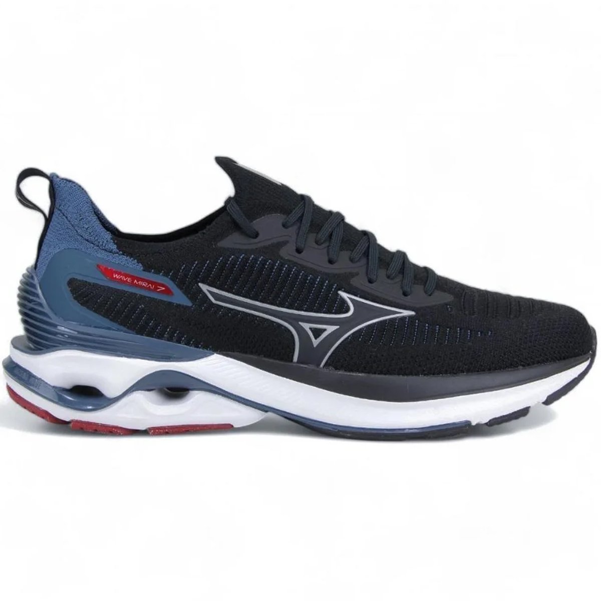 Tenis Mizuno Wave Mirai 7 Masculino Preto 